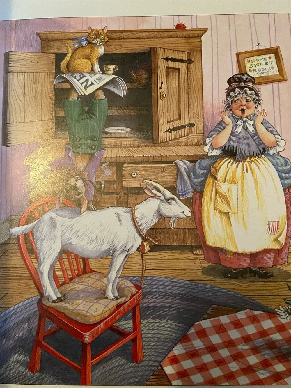 Vintage Classic Mother Goose Illustrated Children’s book Nursery Rhymes Rhyme hc